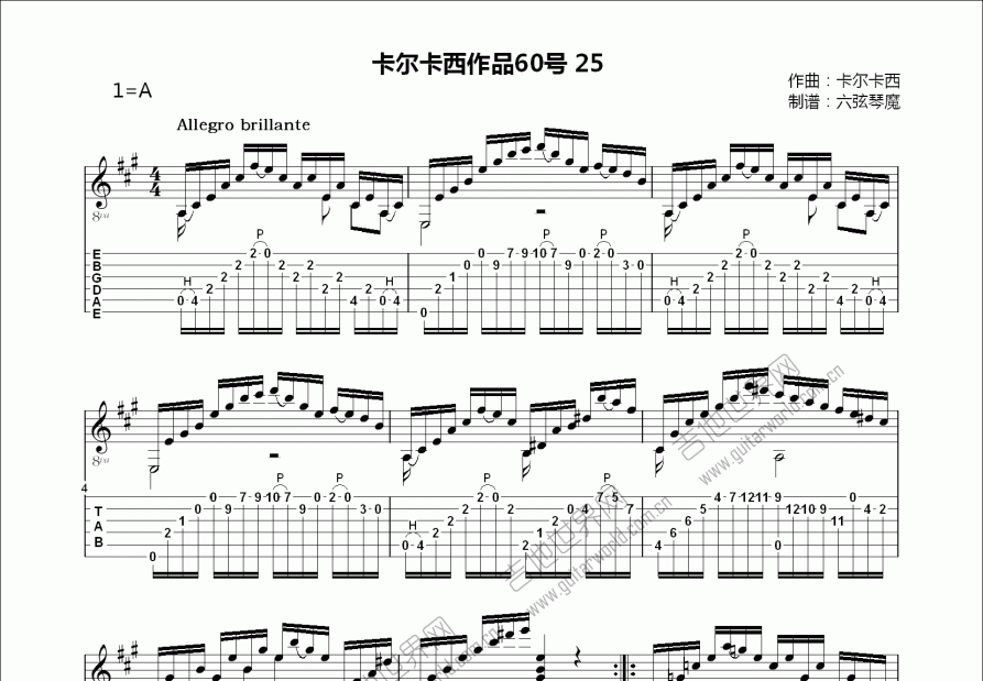 卡尔卡西作品60号25