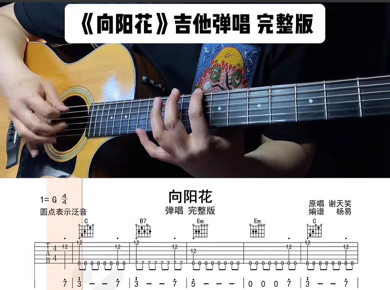 单曲速成：《向阳花》通过语言讲解和慢速示范的方式 帮助大家解决曲谱中的难点问题
