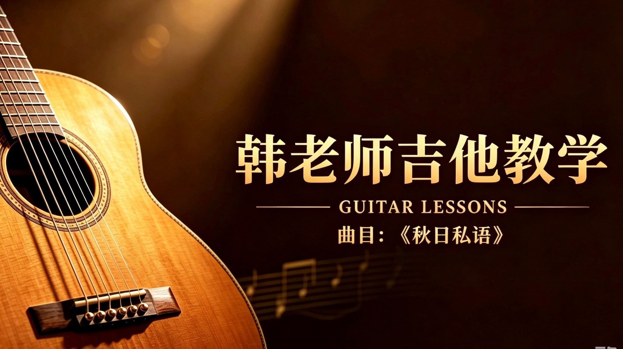 单曲速成：《秋日私语》课程封面图