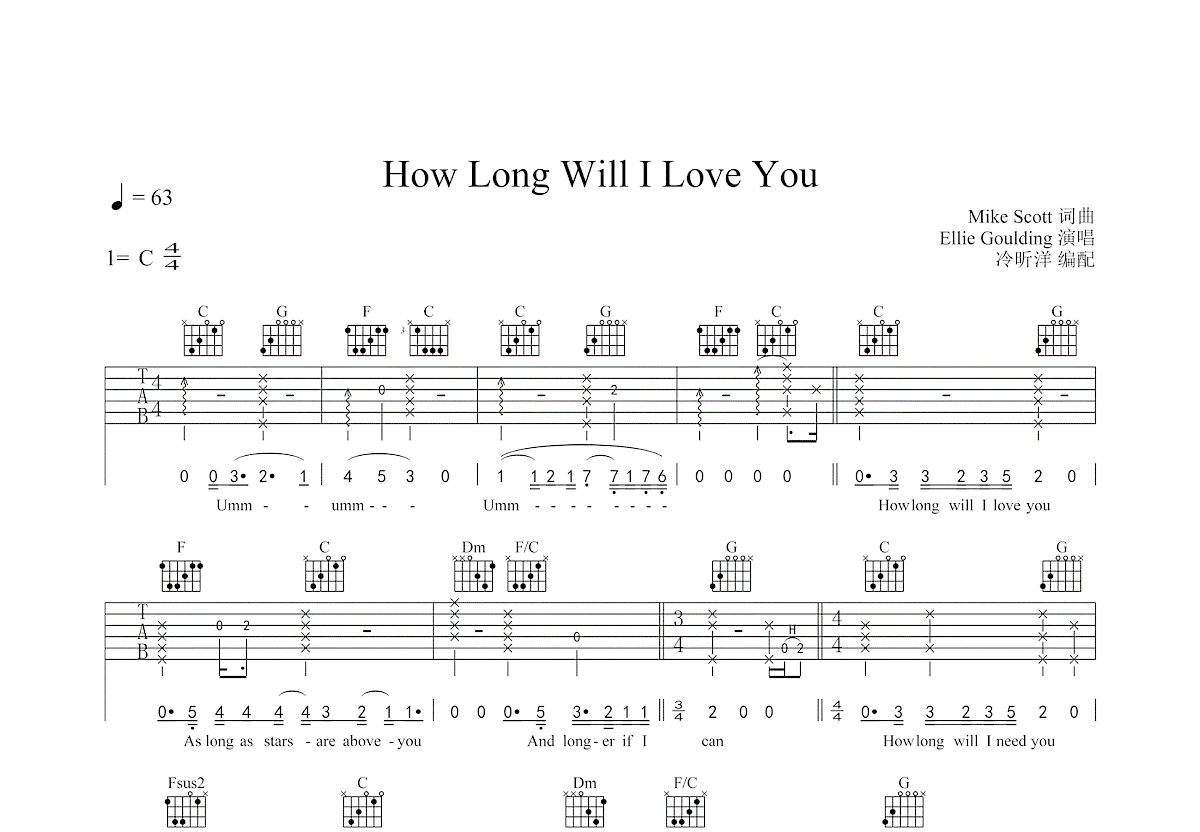 How Long Will I Love You Tattoo