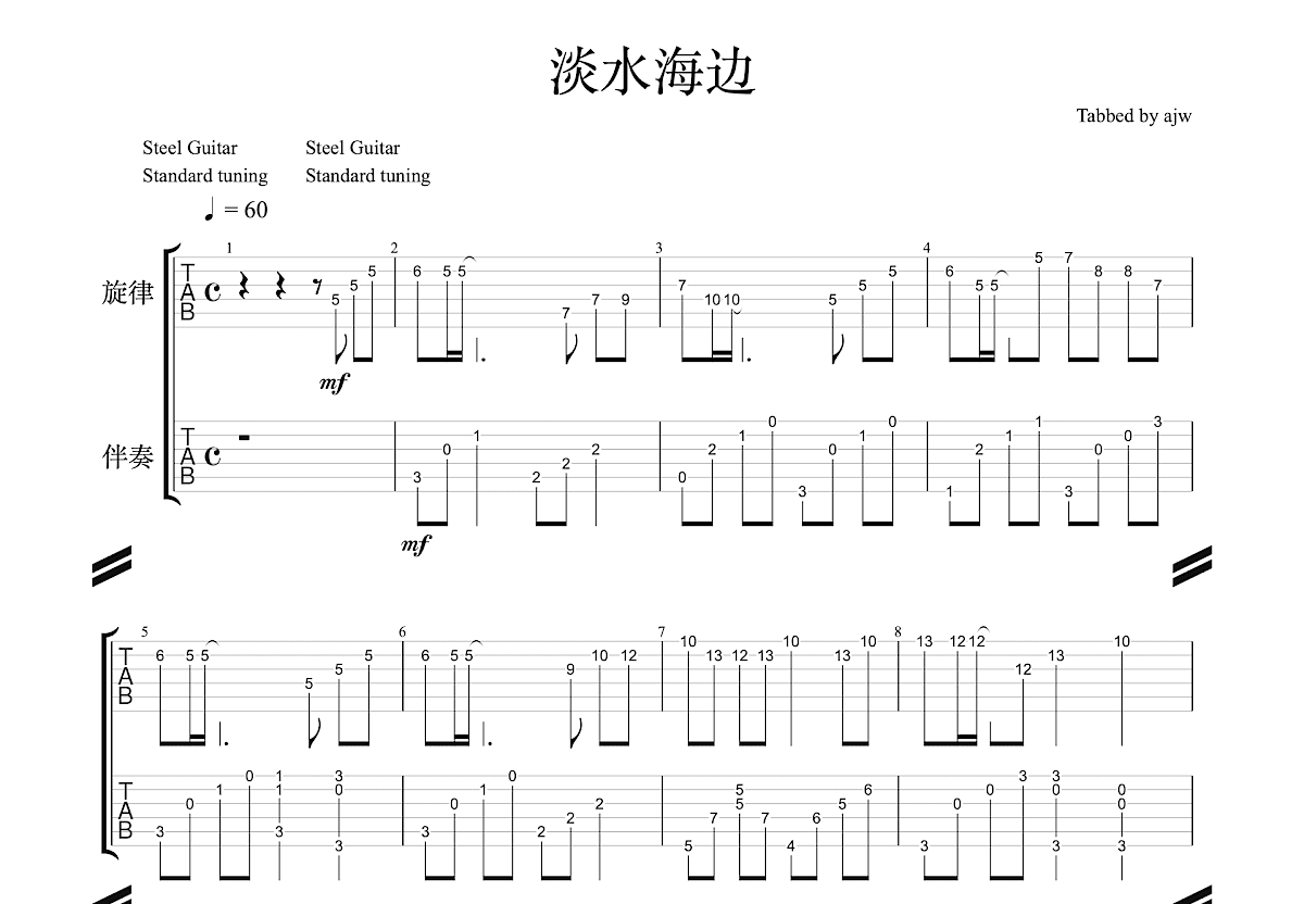 海边吉他谱_帆布小镇_C调弹唱83%单曲版 - 吉他世界