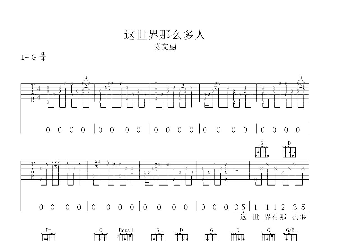 童话吉他谱_光良_F调指法原版六线谱_吉他弹唱教学 - 酷琴谱