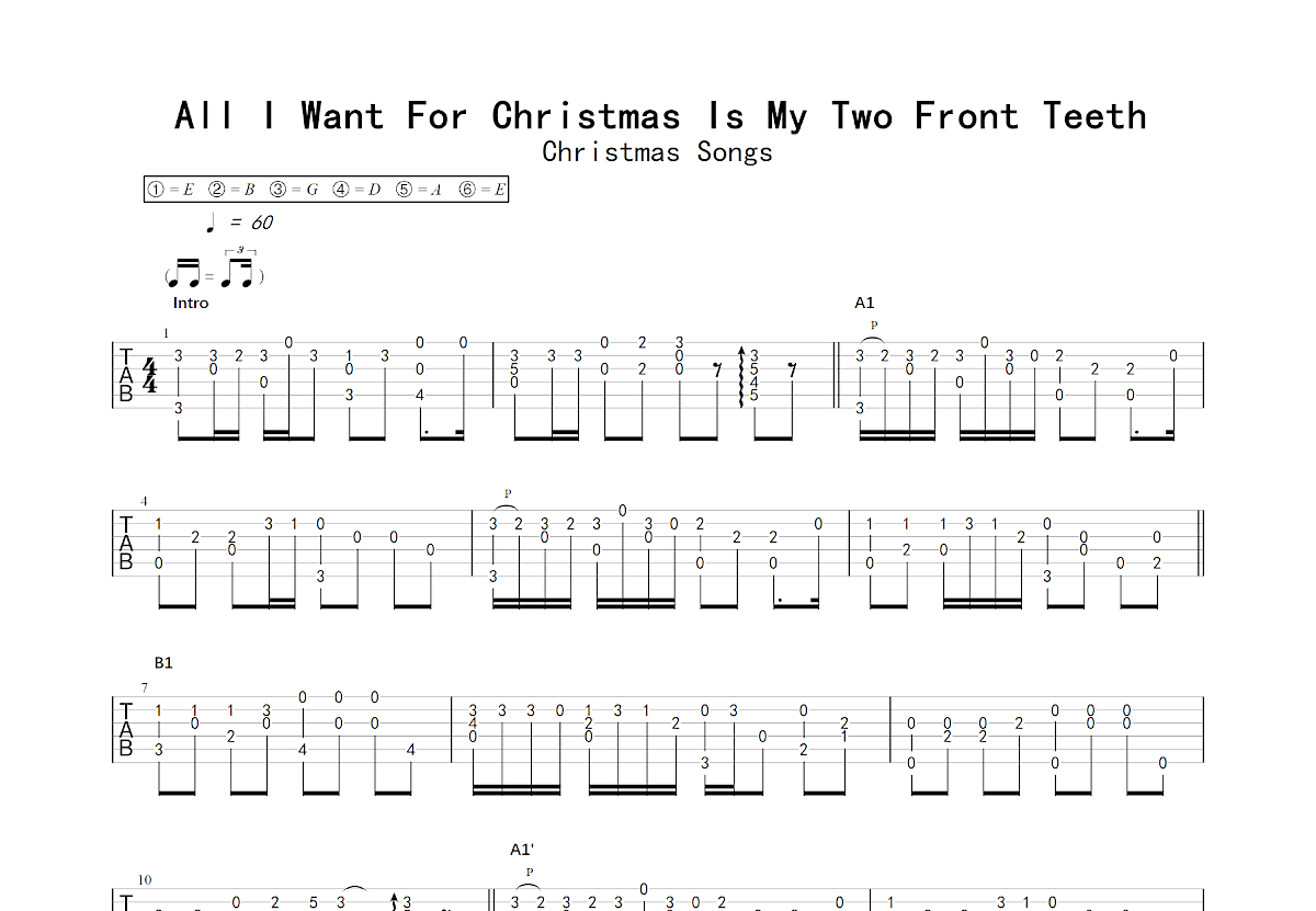 All i want for christmas is my two front teeth christmas songs c 