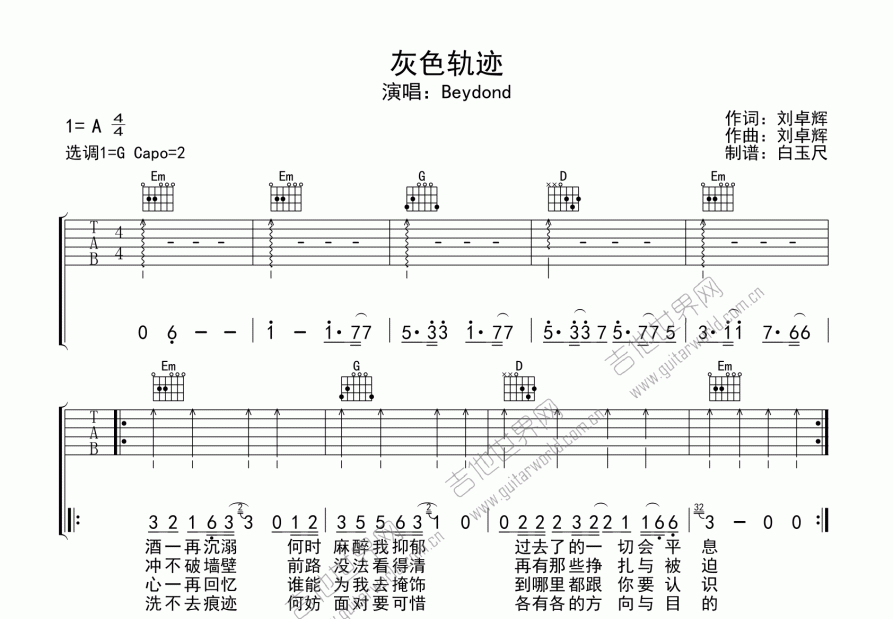 灰色轨迹尤克里里尾奏图片