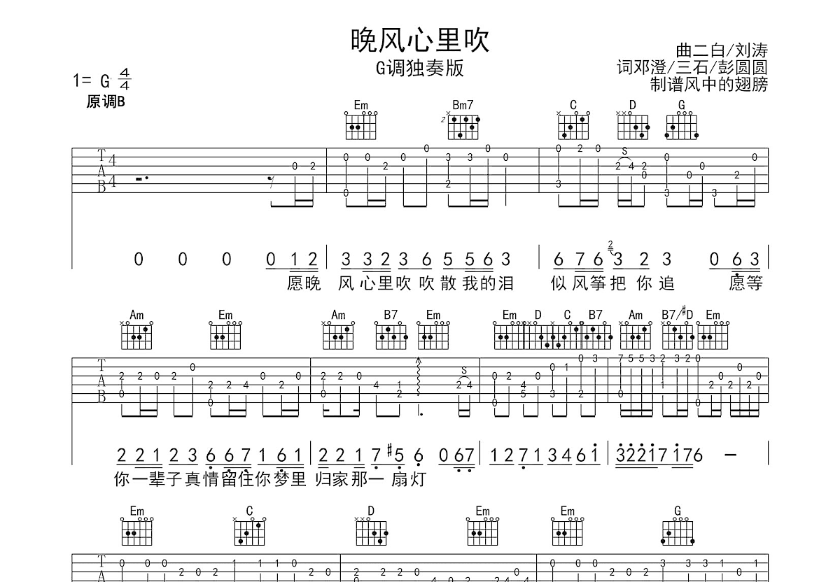 晚風心裡吹