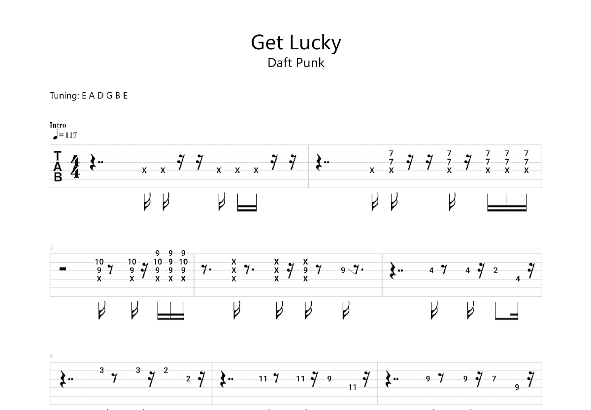 Lucky 吉他谱-虫虫吉他谱免费下载