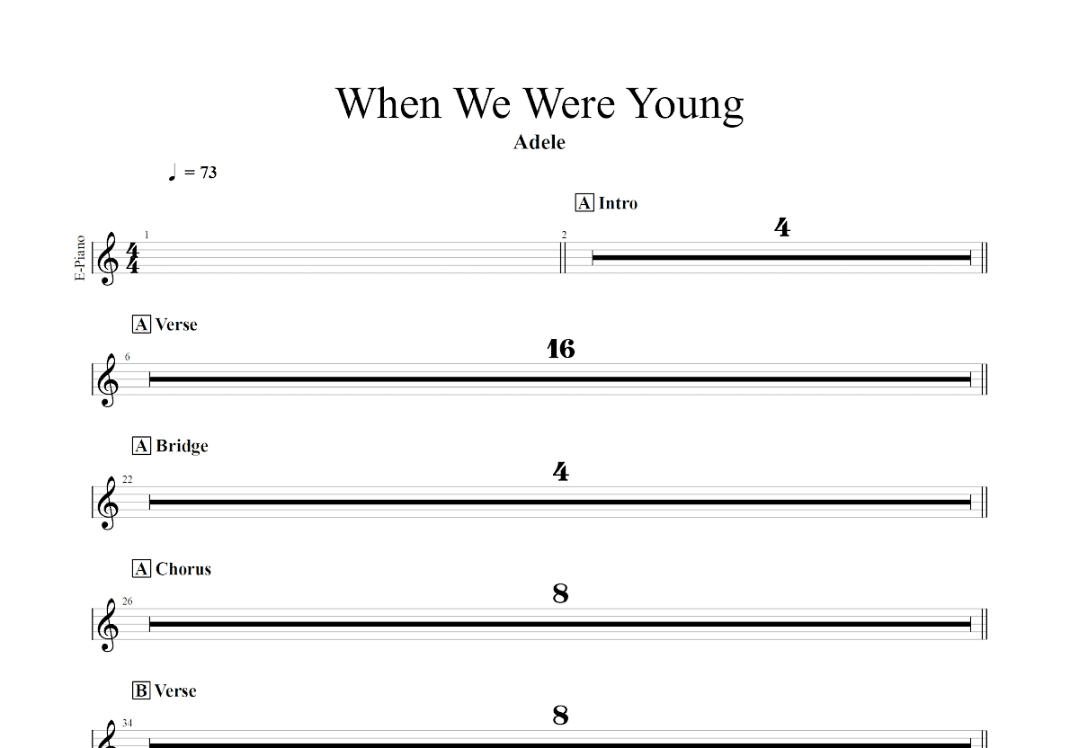 We Are Young Sheet Music | fun. | E-Z Play Today