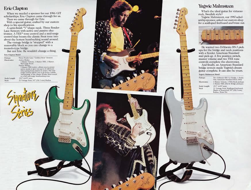 Fender签名款吉他的起源